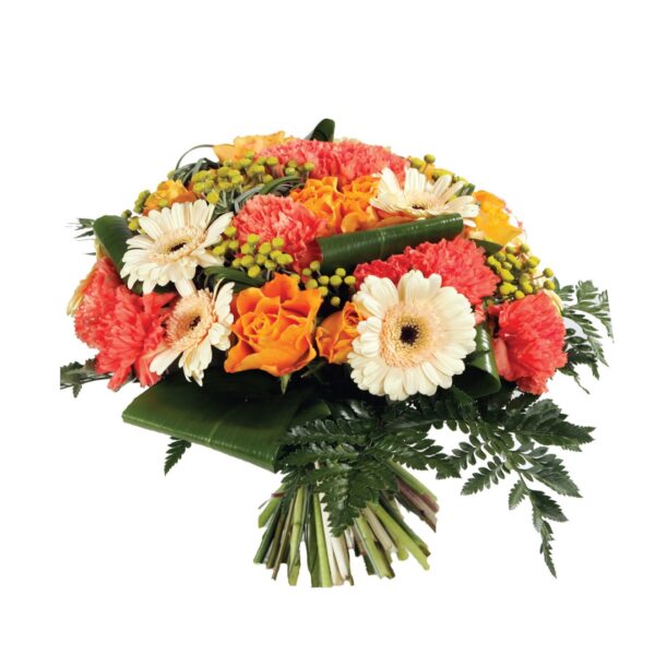 Bouquet rond orange