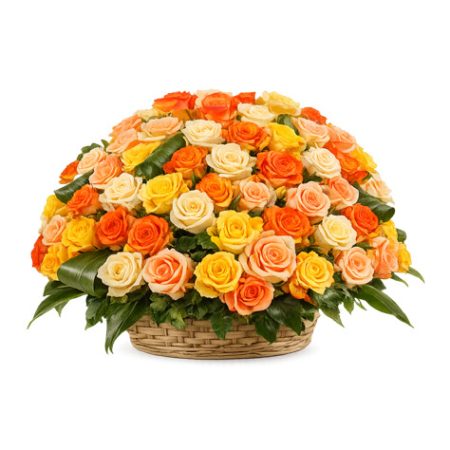 panier-roses-orange